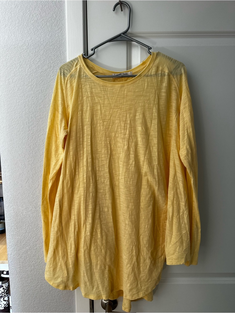 We The Free Lightweight Yellow Long Sleeve Tee